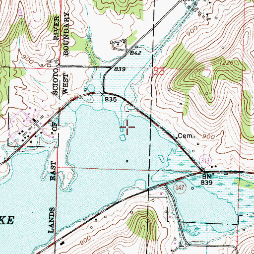 Topographic Map of Yoker Creek, OH