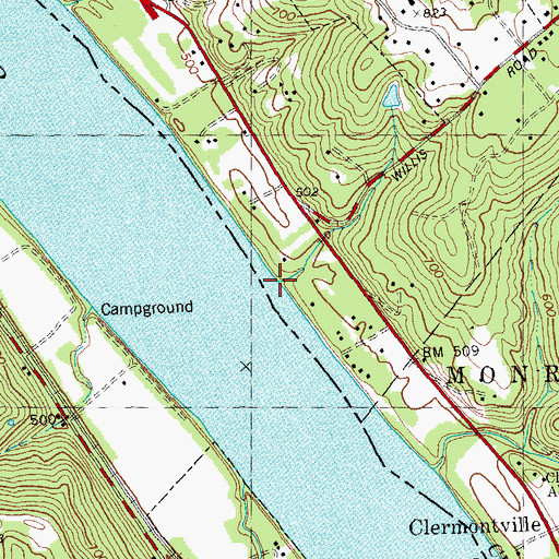 Topographic Map of Graveyard Run, OH