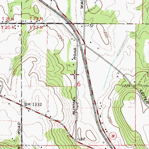 Topographic Map of Excelsior School (historical), OH