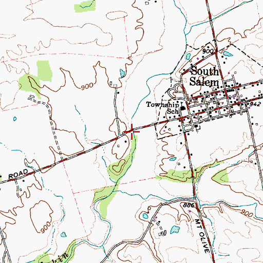 Topographic Map of Buckskin Bridge, OH