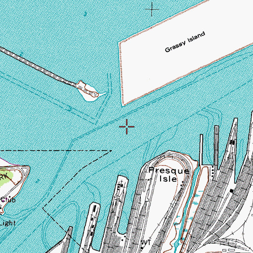 Topographic Map of Maumee Mooring Basin, OH