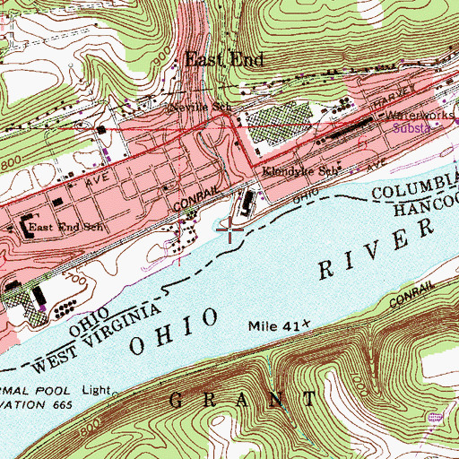 Topographic Map of Dry Run, OH
