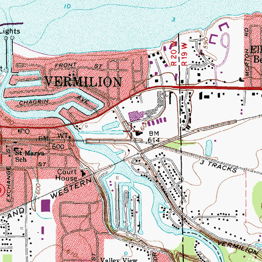 Topographic Map of Jeavons Boat Yard, OH