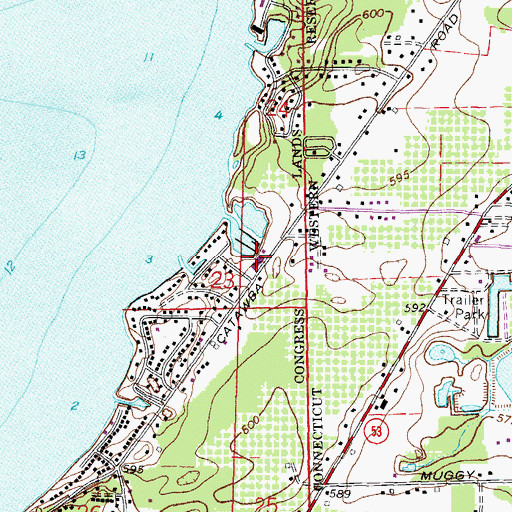 Topographic Map of Kenykirk Harbor, OH