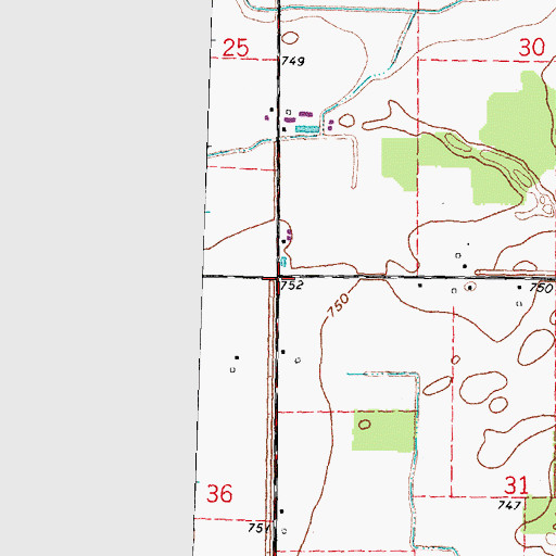 Topographic Map of Siney (historical), OH