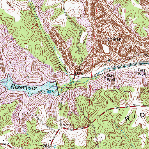 Topographic Map of Claybank (historical), OH
