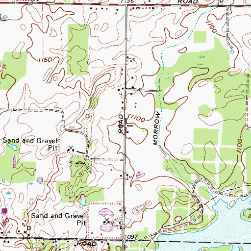 Topographic Map of Hilltown (historical), OH