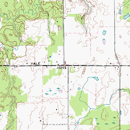 Topographic Map of Keans (historical), OH