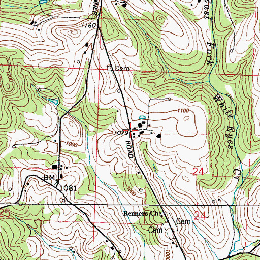 Topographic Map of Holly (historical), OH