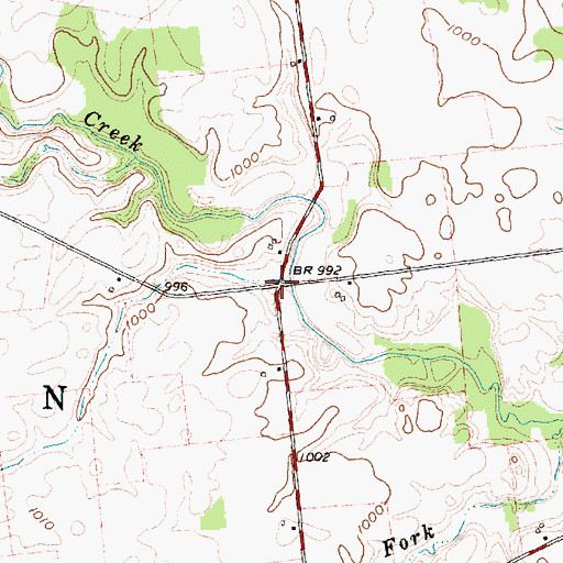Topographic Map of Haynesville (historical), OH
