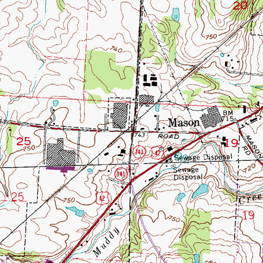 Topographic Map of Stokes (historical), OH