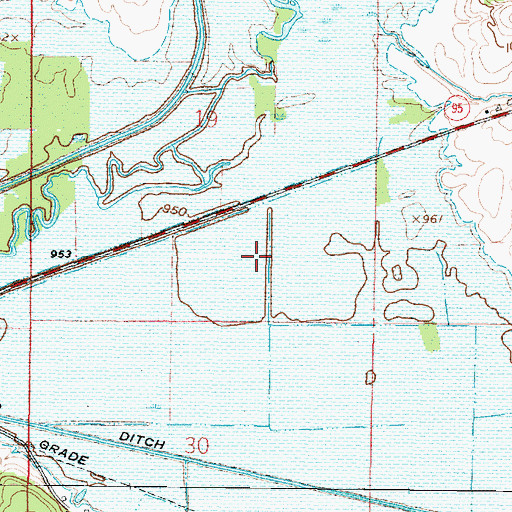 Topographic Map of Big Prairie, OH