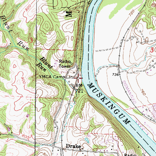 Topographic Map of Tremleys (historical), OH