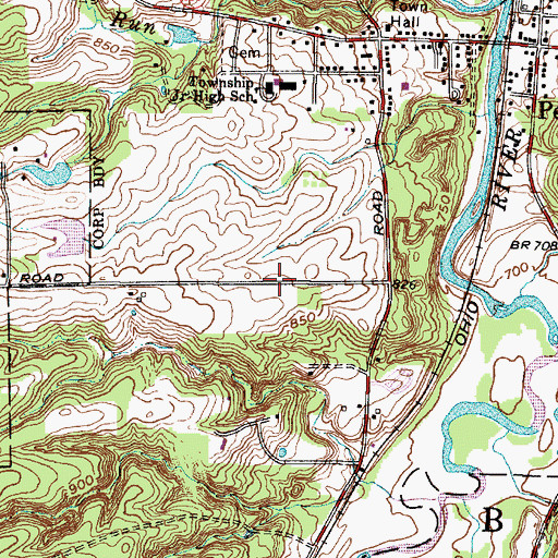 Topographic Map of Deep Lock (historical), OH