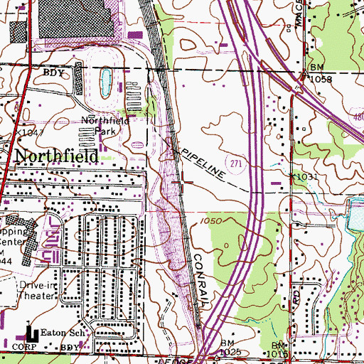 Topographic Map of Wheelock (historical), OH