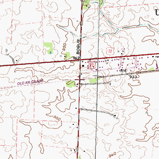 Topographic Map of Olympia (historical), OH