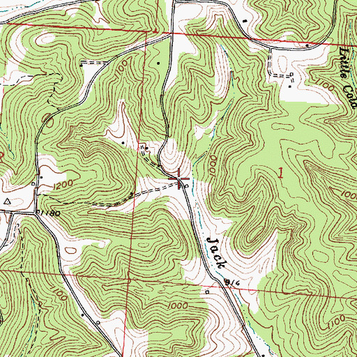 Topographic Map of Blackburn (historical), OH
