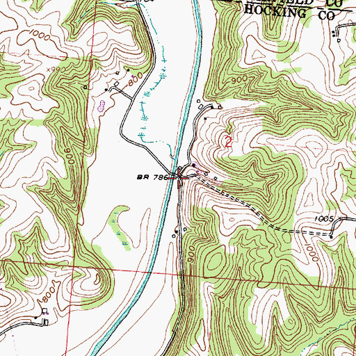 Topographic Map of Joe (historical), OH