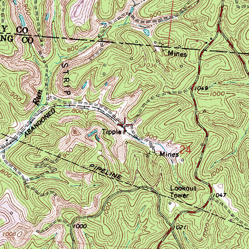 Topographic Map of Lost Run (historical), OH