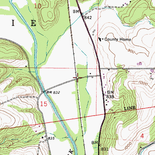 Topographic Map of Huston (historical), OH
