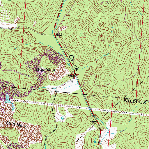 Topographic Map of Limestone (historical), OH