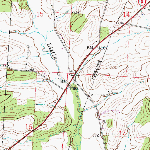 Topographic Map of Pleasant Valley (historical), OH