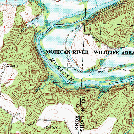 Topographic Map of Umbria (historical), OH