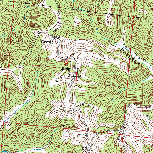 Topographic Map of Ida (historical), OH