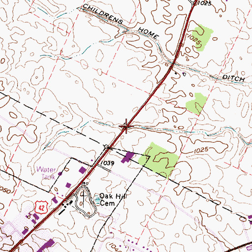 Topographic Map of Wilson (historical), OH