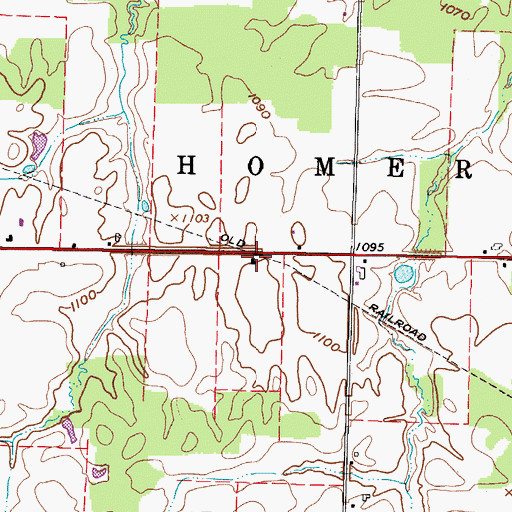 Topographic Map of Newtons (historical), OH