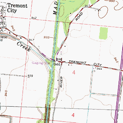 Topographic Map of Owl Town (historical), OH
