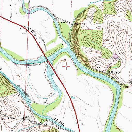 Topographic Map of White Womans Town (historical), OH