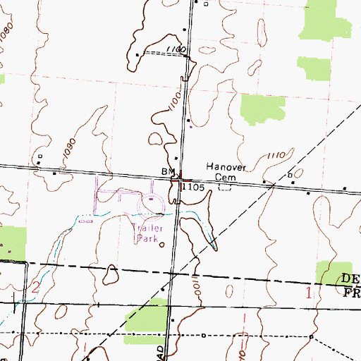 Topographic Map of Ralph (historical), OH