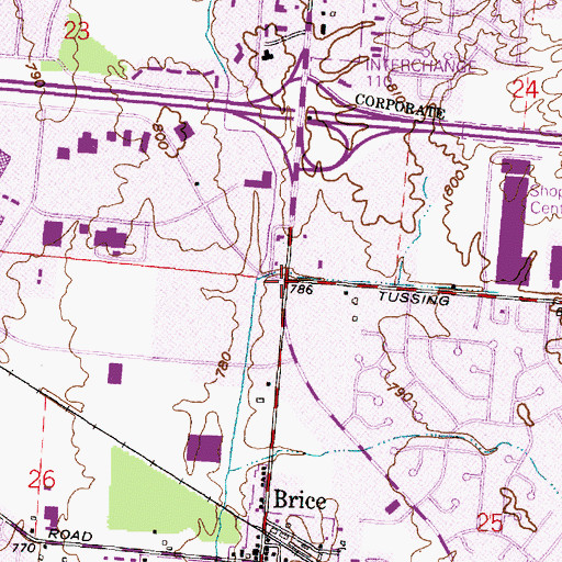 Topographic Map of School Number 3 (historical), OH