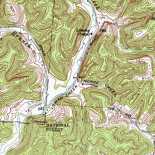 Topographic Map of Clemma (historical), OH