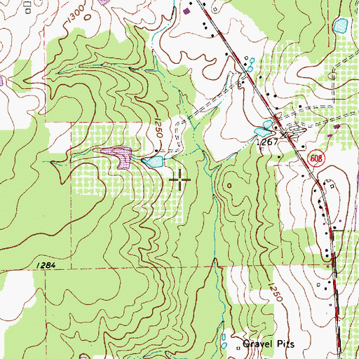 Topographic Map of Ballards Hill, OH