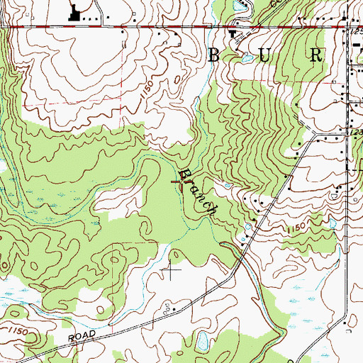 Topographic Map of Hopsons Creek, OH