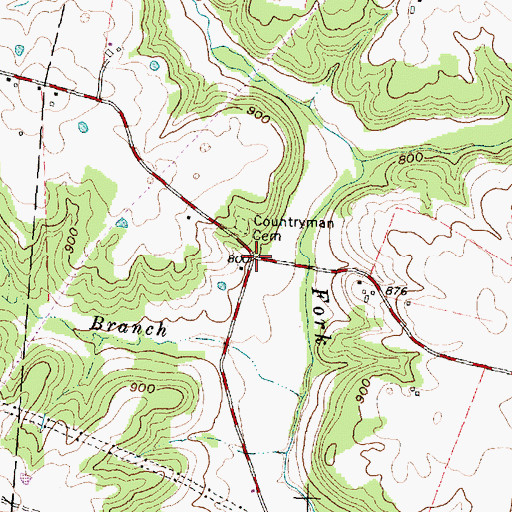 Topographic Map of Gall (historical), OH