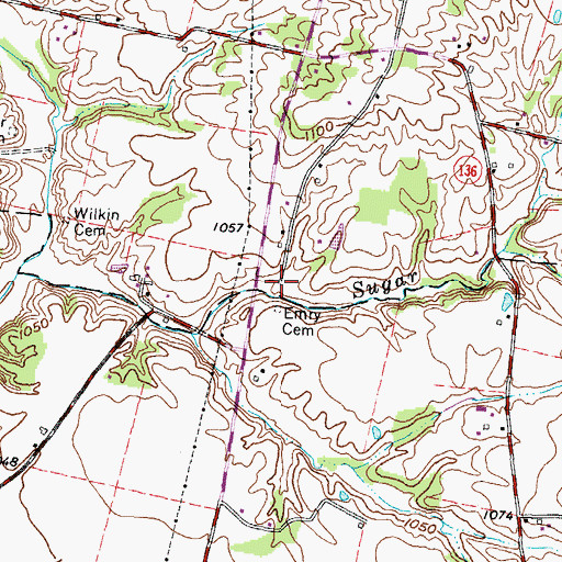 Topographic Map of Sorg (historical), OH