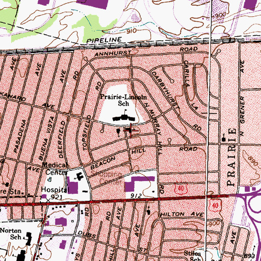 Topographic Map of Westminster United Presbyterian Church, OH