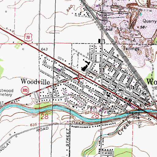 Topographic Map of Trinity Assembly of God Church, OH