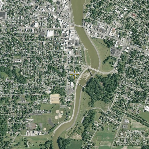 Aerial/Satellite Image of Greater Saint James Holiness Church of God in Christ, OH