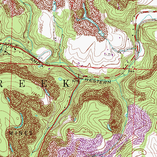 Topographic Map of Newtown (historical), OH