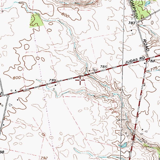 Topographic Map of Pleasant Grove School (historical), OH