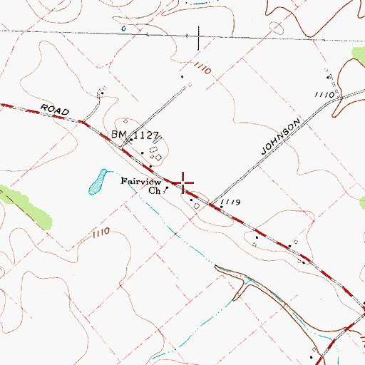 Topographic Map of Fairview Church, OH