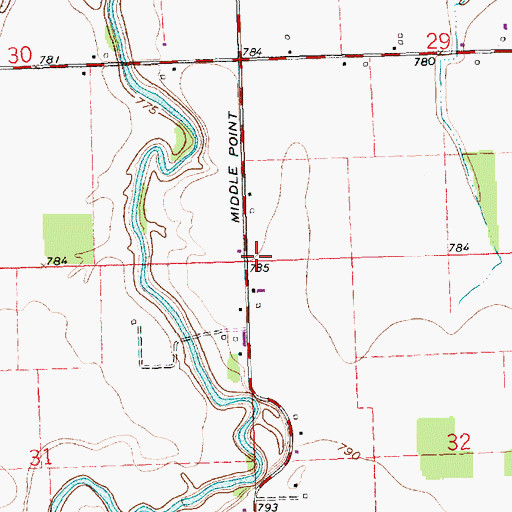 Topographic Map of Summerset School (historical), OH