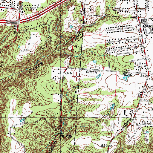 Topographic Map of Vineyard Golf Course, OH