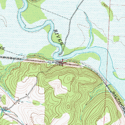 Topographic Map of Nashport Station (historical), OH