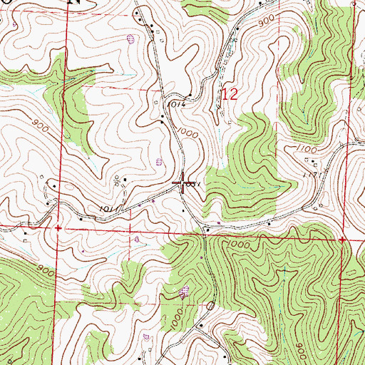 Topographic Map of Wahanaker, OH