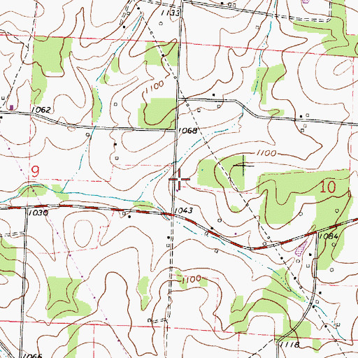 Topographic Map of Stricker School (historical), OH